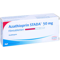 Abbildung: Azathioprin STADA 50 mg Filmtabletten 50 St, Filmtabletten PZN 01331288