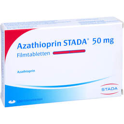 Abbildung: Azathioprin STADA 50 mg Filmtabletten 100 St, Filmtabletten PZN 01331294