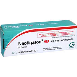 Abbildung: Neotigason 25 Hartkapseln 50 St, Hartkapseln PZN 01332402