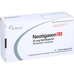 Abbildung: Neotigason 25 Hartkapseln 100 St, Hartkapseln PZN 01332419