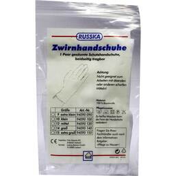 Abbildung: Zwirnhandschuhe ex.groß 1X2 St, Handschuhe PZN 01334329