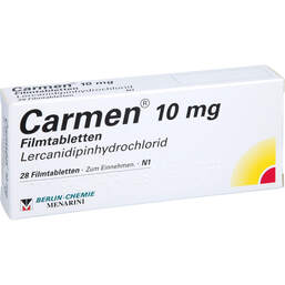 Abbildung: Carmen 10 mg Filmtabletten 28 St, Filmtabletten PZN 01339806