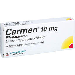 Abbildung: Carmen 10 mg Filmtabletten 50 St, Filmtabletten PZN 01339812
