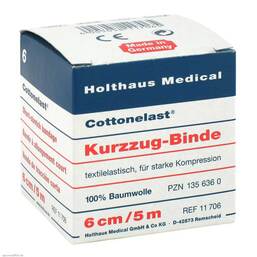 Abbildung: Kurzzugbinde Cottonelast 5mx 1 St, Binden PZN 01356360