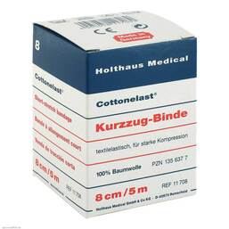Abbildung: Kurzzugbinde Cottonelast 5mx 1 St, Binden PZN 01356377