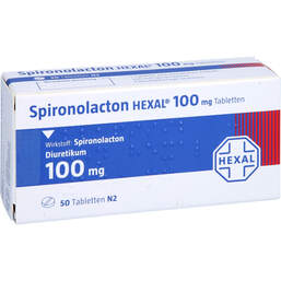 Abbildung: Spironolacton Hexal 100 mg Tabletten 50 St, Tabletten PZN 01363058