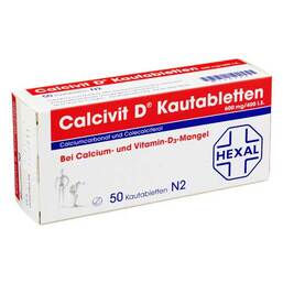 Abbildung: Calcivit D Kautabletten Kautabletten, 50 St PZN 01364827