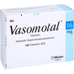 Abbildung: Vasomotal 16 mg Tabletten 100 St, Tabletten PZN 01388147