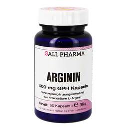 Abbildung: Arginin 400 mg GPH Kapseln 60 St, Kapseln PZN 01389170