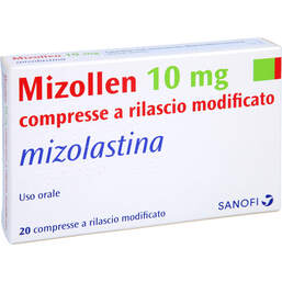Abbildung: Mizollen 10 mg Filmtabletten 20 St, Tablette mit veränderter Wirkstofffreisetzung PZN 01393651