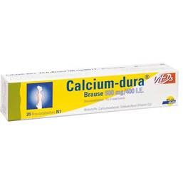 Abbildung: Calcium Dura Vit D3 Brause 600 mg / 400 I.E. 20 St, Brausetabletten PZN 01397436