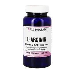 Abbildung: L-Arginin 500 mg GPH Kapseln Kapseln, 80 St PZN 01398068