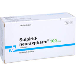 Abbildung: Sulpirid neuraxpharm 100 mg Tabletten 100 St, Tabletten PZN 01400635
