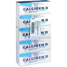 Abbildung: Calcigen D forte 1000 mg / 880 I.E. Brausetabletten 50 St, Brausetabletten PZN 01401793