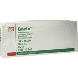 Abbildung: Gazin Kompressen 10x10cm 32f 50 St, Kompressen PZN 01401994