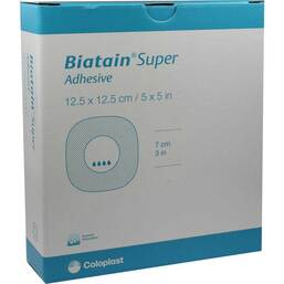 Abbildung: Biatain Super selbst-haftend Superabs.12,5x12,5 cm 10 St, Verband PZN 01403065