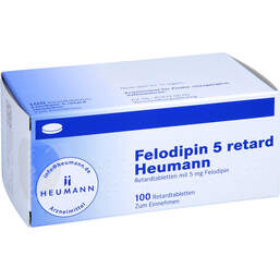 Abbildung: Felodipin 5 mg Heumann Retardtabletten 100 St, Retard-Tabletten PZN 01406141