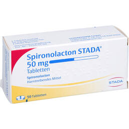 Abbildung: Spironolacton STADA 50 mg Tabletten 50 St, Tabletten PZN 01406299
