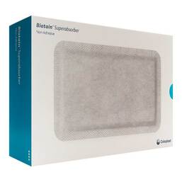 Abbildung: Biatain Super nicht-haftend Superabs.20x20 cm 10 St, Verband PZN 01406342