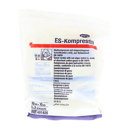 Abbildung: ES-Kompressen steril 10x10 cm 8fach Kompressen, 5X2 St PZN 01407123