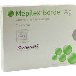 Abbildung: Mepilex Border Ag Verband 7x7,5cm 5 St, Verband PZN 01410438