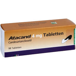 Abbildung: Atacand 4 mg Tabletten 98 St, Tabletten PZN 01413661