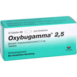 Abbildung: Oxybugamma 2,5 Tabletten 30 St, Tabletten PZN 01414117