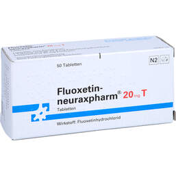 Abbildung: Fluoxetin neuraxpharm 20 mg T Tabletten 50 St, Tabletten PZN 01416056