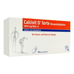 Abbildung: Calcivit D forte Brausetabletten 40 St, Brausetabletten PZN 01416501