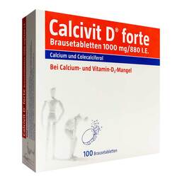 Abbildung: Calcivit D forte Brausetabletten Brausetabletten, 100 St PZN 01416518
