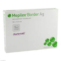 Abbildung: Mepilex Border Ag Verband 10x12,5cm 5 St, Verband PZN 01416949