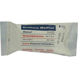 Abbildung: Verbandpäckchen Alumed klein 1 St, Verband PZN 01418078