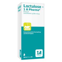 Abbildung: Lactulose 1A Pharma Sirup Sirup, 500 ml PZN 01418931