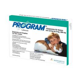 Abbildung: Program Suspens.für Katzen v.4,5 - 9 kg / 266 mg Ampulle Ampullen, 6 St PZN 01421637