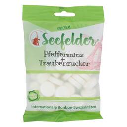 Abbildung: Seefelder Pfefferminz Plus Traubenzucker Beutel 100 g, Beutel PZN 01421933