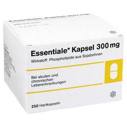 Abbildung: Essentiale Kapseln 300 mg 250 St, Hartkapseln PZN 01422967