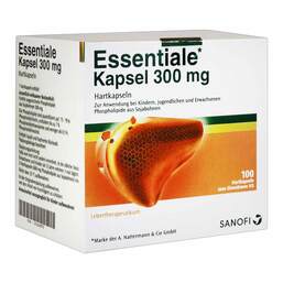 Abbildung: Essentiale Kapseln 300 mg 100 St, Hartkapseln PZN 01422973
