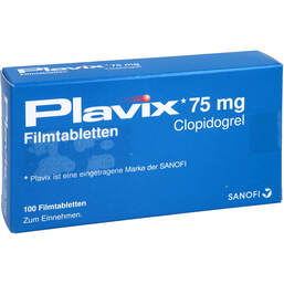 Abbildung: Plavix Filmtabletten 100 St, Filmtabletten PZN 01423292