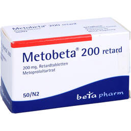 Abbildung: Metobeta 200 retard Tabletten 50 St, Retard-Tabletten PZN 01423872