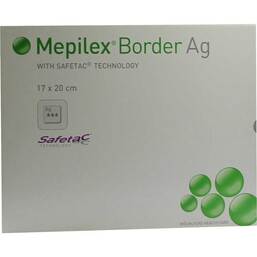 Abbildung: Mepilex Border Ag Verband 17x20cm 5 St, Verband PZN 01432291