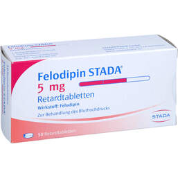 Abbildung: Felodipin STADA 5 mg Retardtabletten 50 St, Retard-Tabletten PZN 01433994