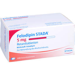 Abbildung: Felodipin STADA 5 mg Retardtabletten 100 St, Retard-Tabletten PZN 01434002