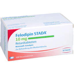 Abbildung: Felodipin STADA 10 mg Retardtabletten 100 St, Retard-Tabletten PZN 01434120