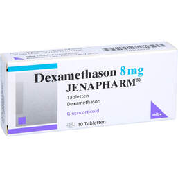 Abbildung: Dexamethason 8 mg Jenapharm Tabletten 10 St, Tabletten PZN 01436478