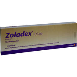 Abbildung: Zoladex 3,6 mg Implantat in einer Fertigspritze 1 St, Implantat PZN 01438129