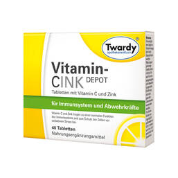 Abbildung: Vitamin Cink Depot Tabletten Tabletten, 40 St PZN 01439761