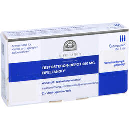 Abbildung: Testosteron depot 250 mg Eifelfango Injektionslösung 3X1 ml, Injektionslösung PZN 01440037