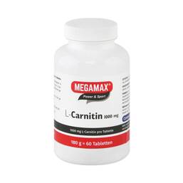 Abbildung: Megamax L Carnitin 1000 mg Tabletten Tabletten, 60 St PZN 01444839