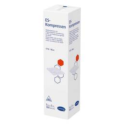 Abbildung: ES-Kompressen unsteril 5x5 cm 16fach 100 St, Kompressen PZN 01447186