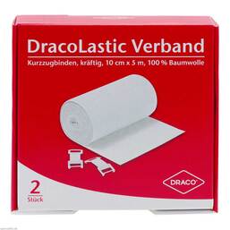 Abbildung: Dracolastic Verband kräftig 10cm Doppelpackung 2 St, Binden PZN 01449854